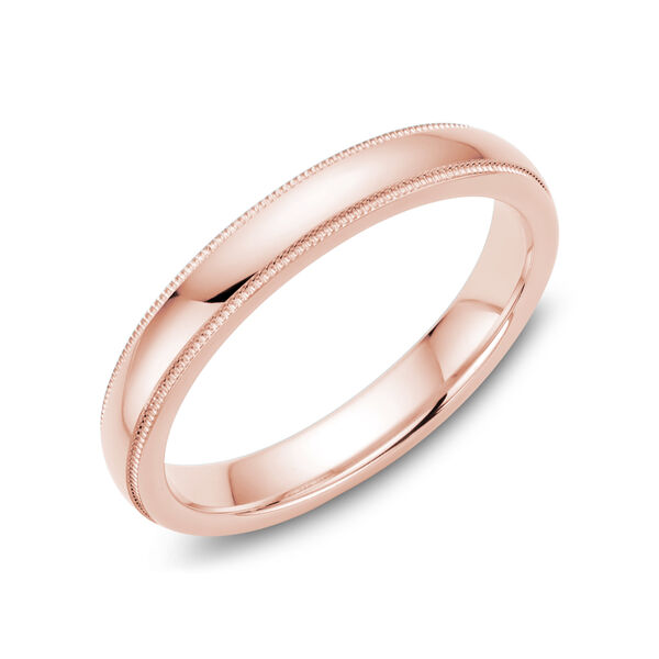 Milgrain Wedding Band, 3 mm